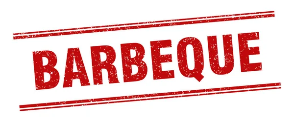 Timbro Del Barbecue Etichetta Barbecue Segno Grunge Quadrato — Vettoriale Stock