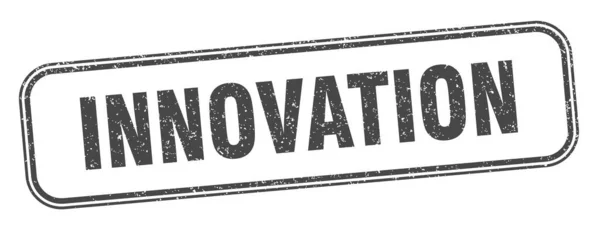 Stempel Innowacyjny Innowacyjny Kwadratowy Znak Grunge Etykieta — Wektor stockowy