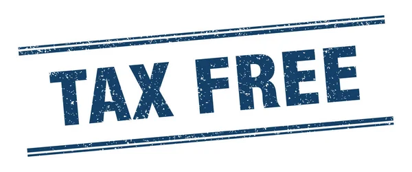 Sello Libre Impuestos Etiqueta Libre Impuestos Signo Grunge Cuadrado — Vector de stock