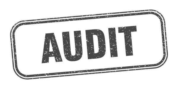 Timbro Audit Audit Segno Grunge Quadrato Etichetta — Vettoriale Stock