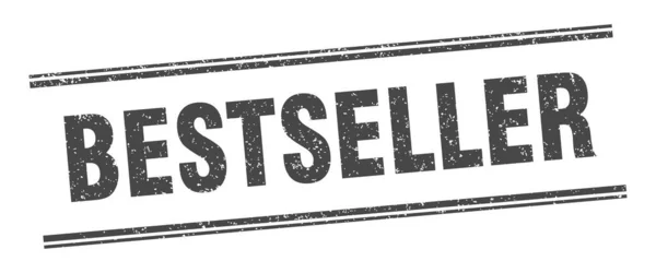 Bestseller Razítko Bestseller Label Čtvercový Znak Grunge — Stockový vektor