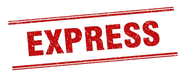 Hızlı Damga Express Etiketi Kare Grunge Işareti — Stok Vektör