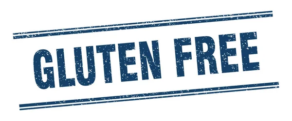 Gluten Free Stamp Gluten Free Label Square Grunge Sign — Stock Vector