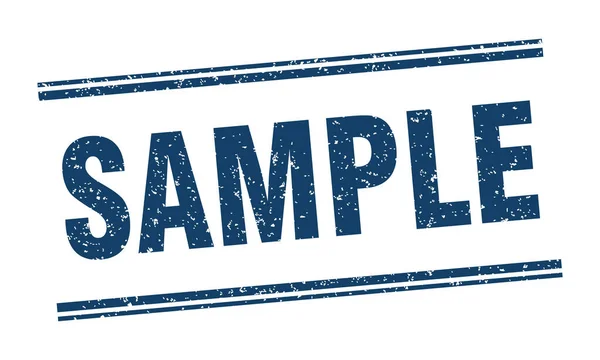 Sample Stamp Sample Label Square Grunge Sign — Stock Vector