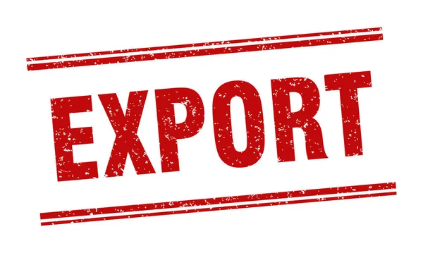 Экспортная Марка Export Label Квадратный Гранж Знак — стоковый вектор