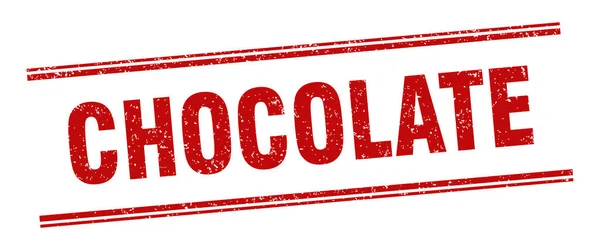 Timbre Chocolat Étiquette Chocolat Signe Carré Grunge — Image vectorielle