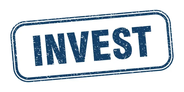 Estampilla Inversión Invertir Signo Grunge Cuadrado Etiqueta — Vector de stock