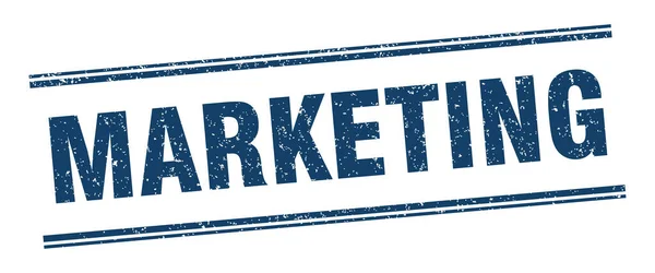 Selo Marketing Rótulo Comercialização Sinal Grunge Quadrado — Vetor de Stock