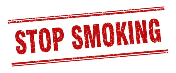 Stop Met Roken Stop Met Roken Label Vierkant Grunge Teken — Stockvector