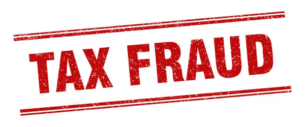 Timbre Fraude Fiscal Etiqueta Fraude Fiscal Signo Grunge Cuadrado — Vector de stock