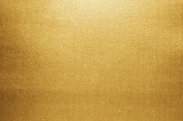 金の紙の質感の背景 金色の金属ブランク紙シート表面滑らかな反射 — ストック写真