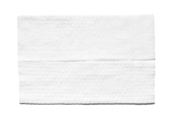 Salvietta Umida Isolata Sfondo Bianco Singola Disinfezione Pulita Asciugamano Antibatterico — Foto Stock
