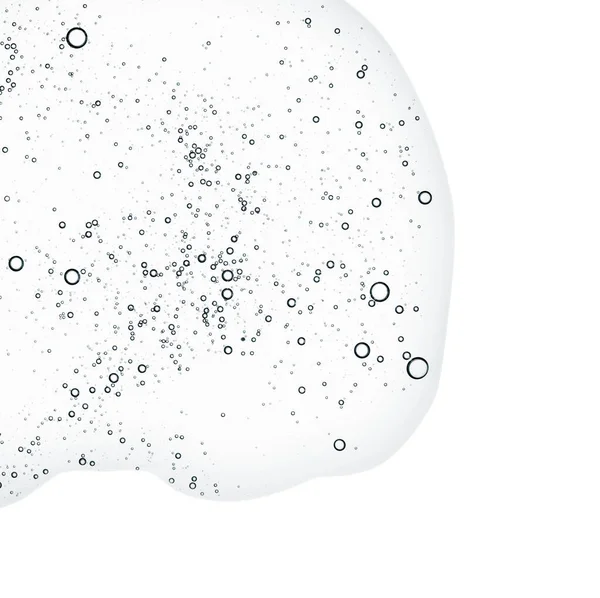 Struttura Del Siero Pozzanghera Gel Liquido Trasparente Con Bolle Prodotto — Foto Stock