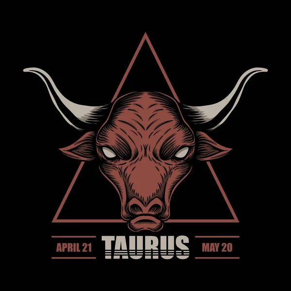 Ilustración Vectorial Del Zodíaco Taurus Para Empresa Marca — Vector de stock