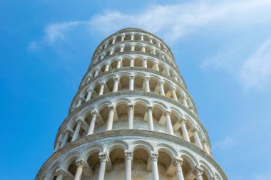 Eğik Pisa Kulesi, Piazza del Duomo, Toskana, İtalya