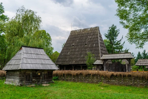 Pena Untuk Babi Dan Ayam Museum Desa Maramures Rumania — Stok Foto