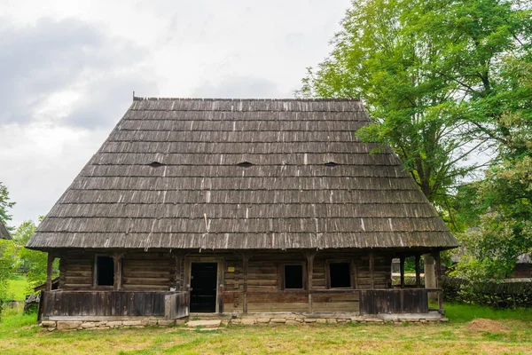 Drewniany Dom Muzeum Wsi Maramures Rumunia — Zdjęcie stockowe