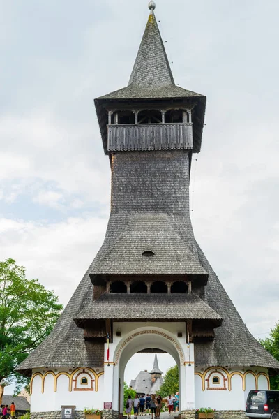 Entrada Para Mosteiro Barsana Maramures Roménia — Fotografia de Stock