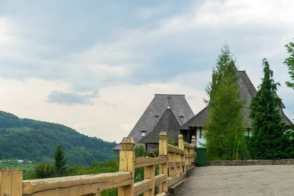 Weg Naar Het Barsana Klooster Maramures Roemenië — Stockfoto