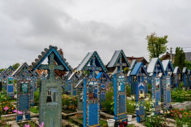 Sapanta, Maramures, Romanya 'dan Merry Mezarlığı