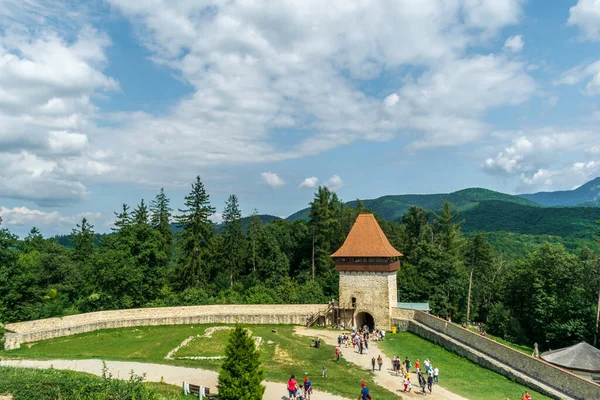 Archers Tower Bathory Rasnov Citadel Brasov Romania Royalty Free Stock Images