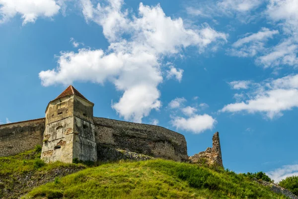 Rasnov Citadel Located Brasov County Romania Stock Picture