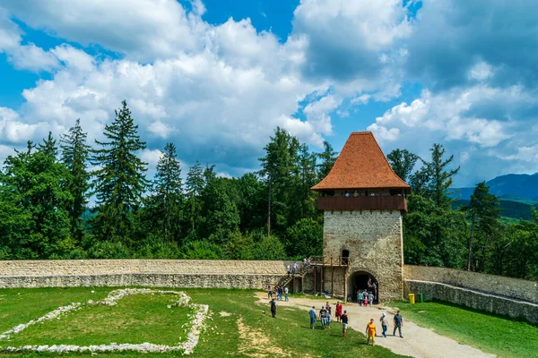 Archers Tower Bathory Rasnov Citadel Brasov Romania Stock Photo