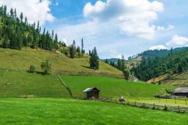 Cmpulung Moldovenesc, Suceava, Romanya 'dan çarpıcı manzara