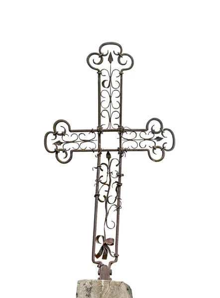 Cross on white background — Stock Photo, Image