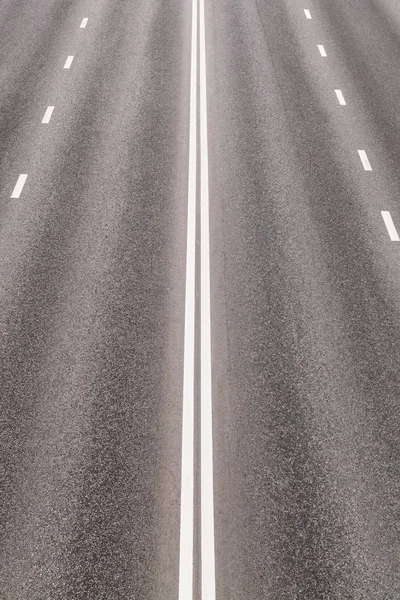 Highway with road markings