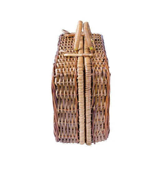 枝編み細工品レトロなスーツケース — ストック写真