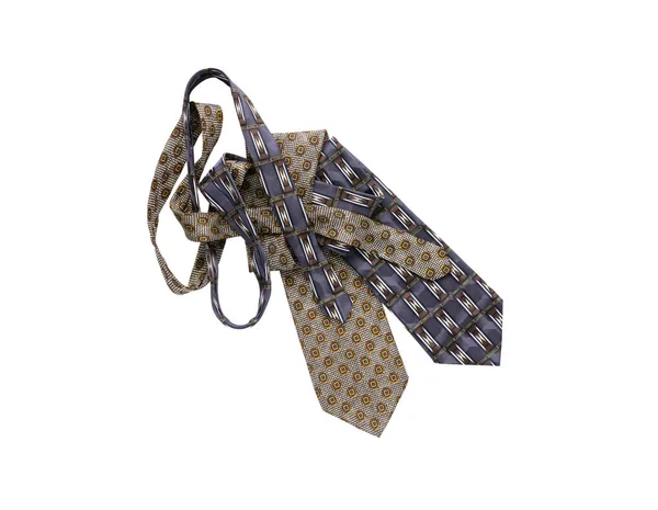Neckties izolované na bílém pozadí — Stock fotografie