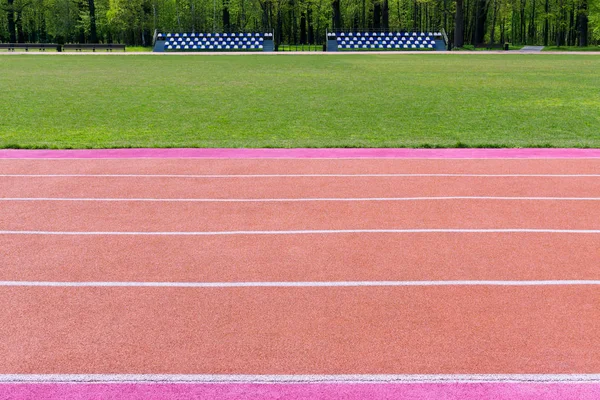 Running track with marking — Stock Photo, Image