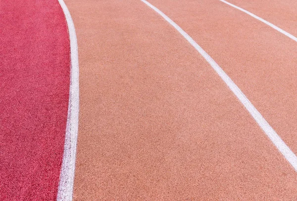 Running track with marking