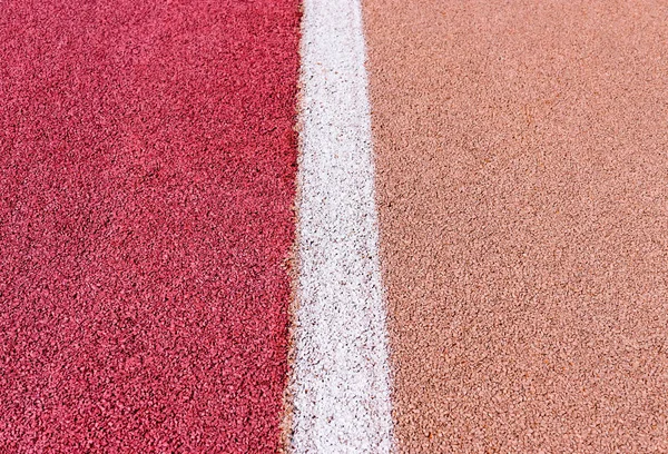 Pista de atletismo con marcado — Foto de Stock