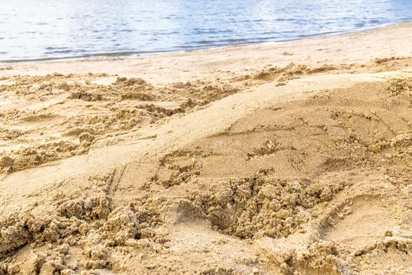 Praia de areia vazia — Fotografia de Stock