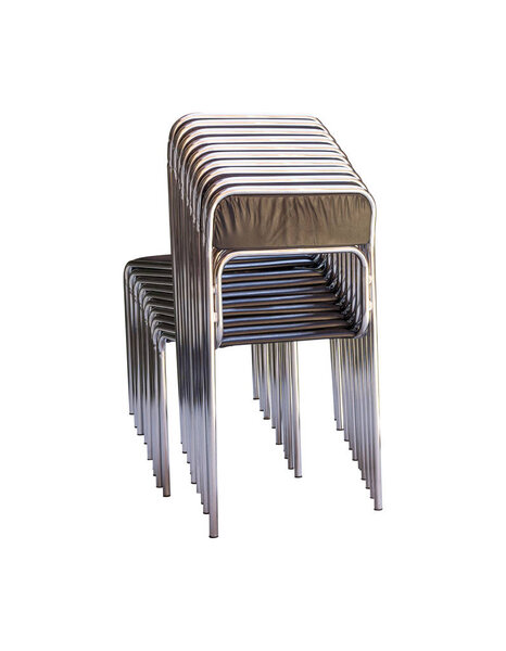 Chairs on white background