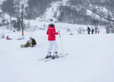 Moskova, Rusya: Ski club Leonid Tyagachev