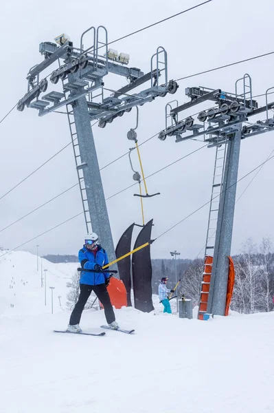 Moskou, Rusland: Ski club Leonid Tyagachev — Stockfoto