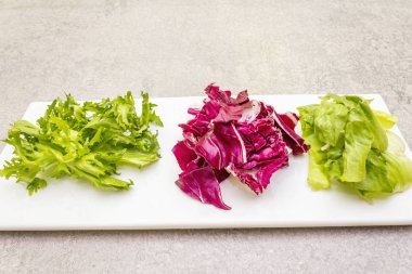 Taze salata karışımı pişirme arka planı