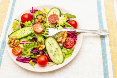 Taze sebze pişirme arka planı