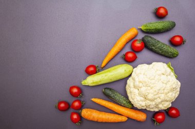 çeşitli taze organik sebze