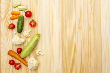 çeşitli taze organik sebze