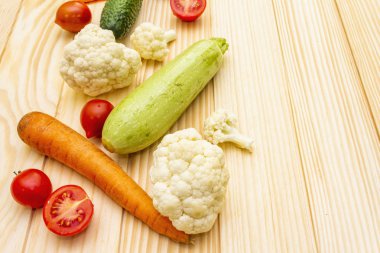 çeşitli taze organik sebze