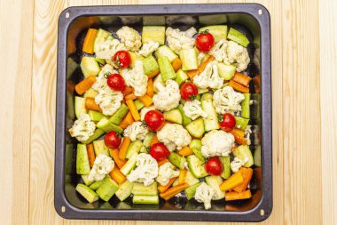 çeşitli taze organik sebze