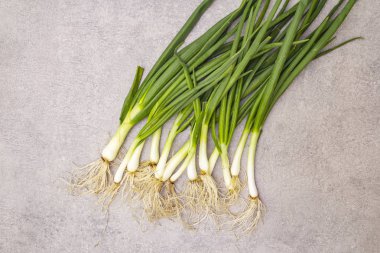 Taş zeminde taze yeşiller