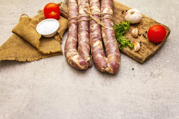 Raw pork sausage — Stock Photo, Image