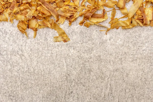 Tuna shaving katsuobushi, bonito flakes, ingredient of japanese soup dashi — Stock Photo, Image