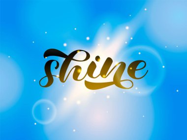 Parlak fırça harfleri. Afiş ya da poster için kelime. Vektör stok illüstrasyonu