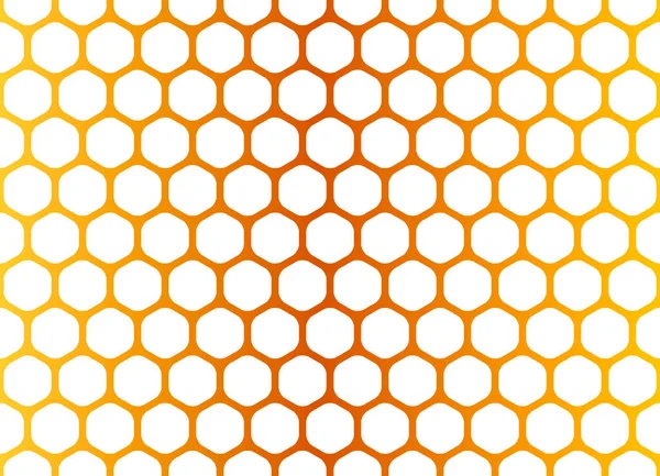 Honeycomb Orange Seamless Background Vector Stock Illustration Poster Banner — Stock Vector